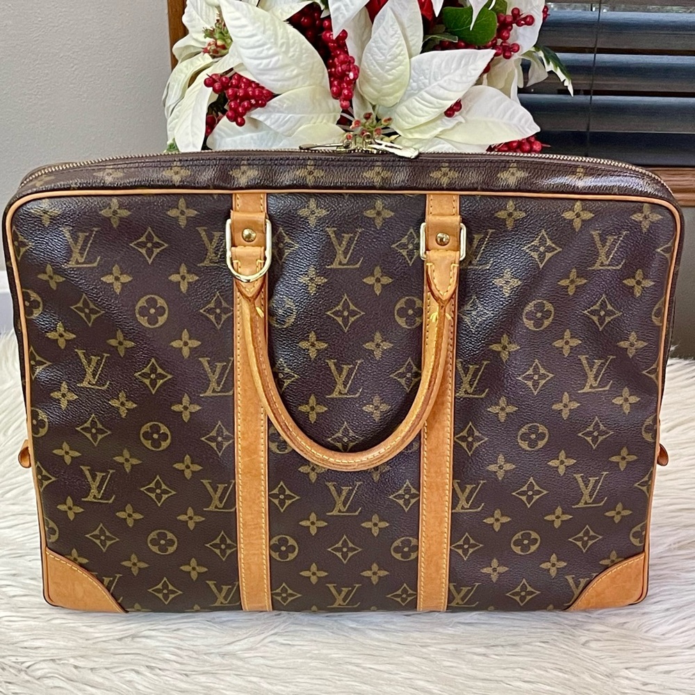 Authentic LOUIS VUITTON Monogram Porte Document Voyage - Picture 7 of 12